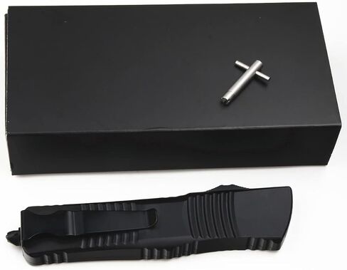 Outdoor Hunting Knife, Tactical Pocket Knife, Black Aluminum Alloy Handle 6063, Outdoor Camping Survival Knife in Kuwait