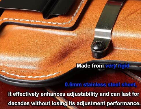 Full Grain Leather IWB Holster for Glock 19X, 19, 44, 45 Gen(1-5) & 23, 32 Gen(3-4) / Optics Ready, Adjustable Retention in Kuwait