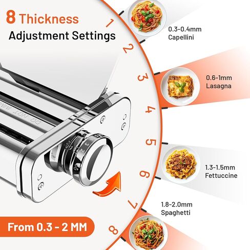HOZODO 3-in-1 Pasta Attachment for KitchenAid Stand Mixer, Stainless Steel in Saudi Arabia