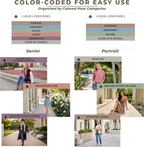 Senior and Portrait Photography Posing Cards, Photographer Guide in Kuwait