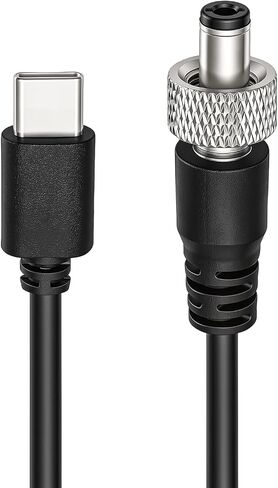 Type-C USB C to Locking DC 12V 3A PD Power Cable (Elbow to Elbow, 50cm) in Kuwait