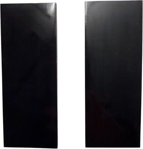 Malayan Products Black Buffalo Horn Scales Large, Wide Knifemaking Slabs, 5in by 2in by 0.25in Natural Crafting Material Knife handle Blanks, DIY Grip Material Unique Resource (5"x2"x0.25") in Kuwait