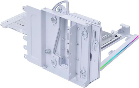 LIANLI PCIe 5.0 Compatible GPU Vertical Standing Kit, LL-VG4-5-V4W, White, 7.9 inches (200 mm) Cable, Built-in ARGB Illumination Function, Authorized Dealer in Japan in Kuwait