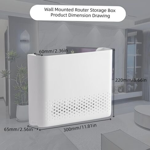 Wall Mounted Router Storage Box, Cable Management Box for Router in Kuwait