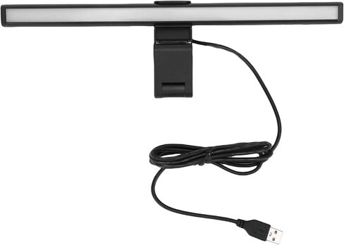 ASHATA Monitor Light Bar, Screen Monitor Light Bar for Eye Caring, USB Reading LED Task Lamp 3 Color Temperature Dimmable Anti Glare, for Home Office Working in Kuwait