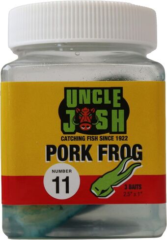 Uncle Josh Bait Pork Frog Black/Blue 4-Pack in Kuwait