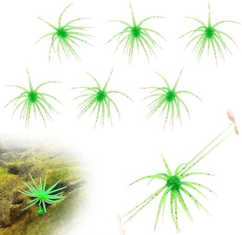 4Pcs Sea Urchin Soft Lure, Buoyant Elasticity Fishing Lures, Finesse for Pike Trout Bass Fishing, TPE Soft Lures in Kuwait