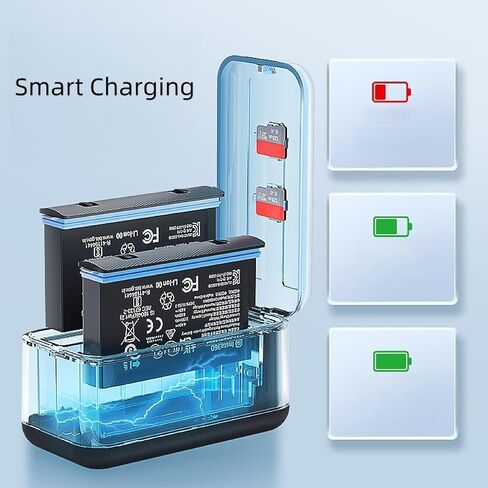 Portable Charging Case for Insta 360 X4 Air Charger Battery Level Display Charging Dock Accessories in Kuwait