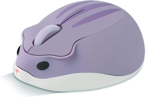CHUYI Hamster Shape Wireless Silent Mouse Cartoon and Cute Portable Animal Optical Cordless Mice for Travel Library Computer Laptop School Kids Children Gift (Grey) in Kuwait