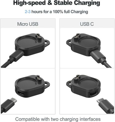 Charger Adapter for Garmin Watch, Portable Charging Cable Dock Station Compatible with Garmin Fenix 8 7 6 5, Forerunner 965 955 935 245, Venu 3S 2 SQ, Vivoactive 5 4 4s 3,Vivomove in Kuwait