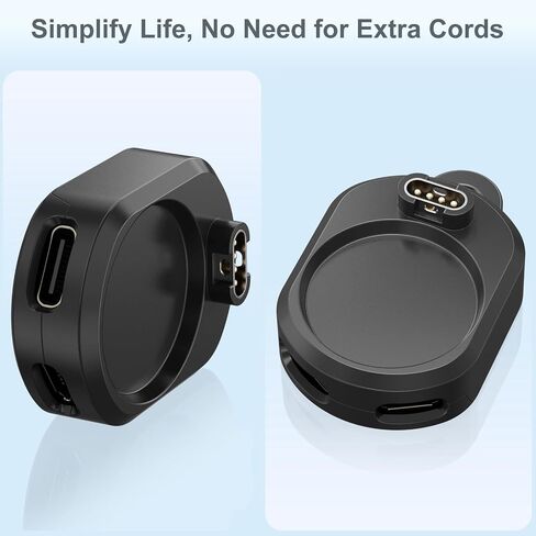 Charger Adapter for Garmin Watch, Portable Charging Cable Dock Station Compatible with Garmin Fenix 8 7 6 5, Forerunner 965 955 935 245, Venu 3S 2 SQ, Vivoactive 5 4 4s 3,Vivomove in Kuwait