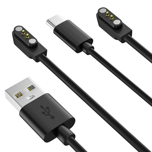 Charging Cable for Smart Watch, USB/USB-C to Magnet Charging Cable for IDW13/15/16/17, IDW19/20/25/26/28,SW021/023/025,ID205L ID205G/205U/205S/206/216 (3.1ft) in Kuwait