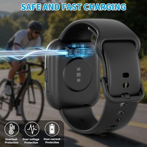 Charging Cable for Smart Watch, USB/USB-C to Magnet Charging Cable for IDW13/15/16/17, IDW19/20/25/26/28,SW021/023/025,ID205L ID205G/205U/205S/206/216 (3.1ft) in Kuwait