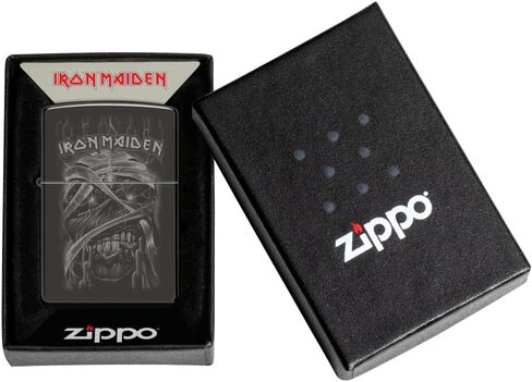 Zippo Iron Maiden Mummy Design High Polish Black Pocket Lighter - Made in USA in Kuwait
