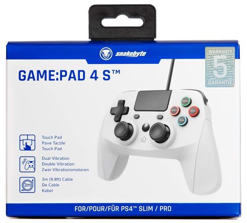 Snakebyte Game: Pad 4 S - Grey - for Use with PS4/Slim/Pro - PlayStation 4 in Kuwait