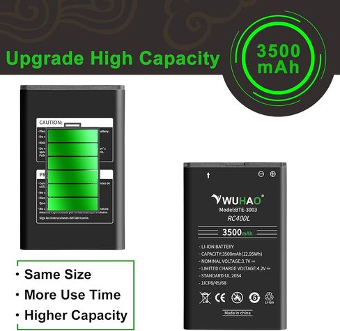 WUHAO BTE-3003 Replacement Battery Upgraded [3500mAh] for Verizon Orbic Speed Mobile Hotspot RC400L Battery in Kuwait