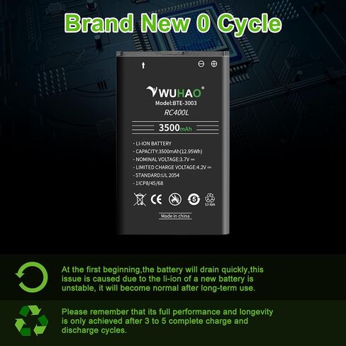 WUHAO BTE-3003 Replacement Battery Upgraded [3500mAh] for Verizon Orbic Speed Mobile Hotspot RC400L Battery in Kuwait