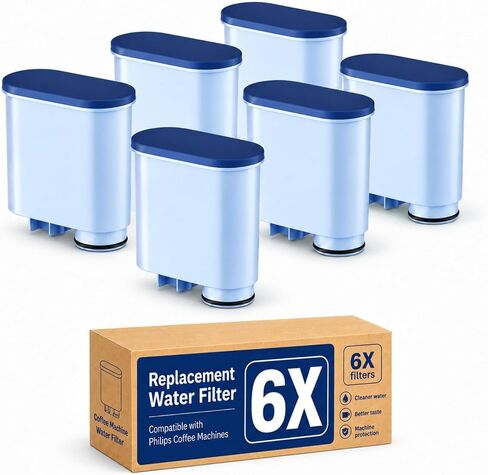 4-Pack Coffee Filter Compatible with Philips AquaClean CA6903/10, Replacement Water Filter for LatteGo 5500, 5400, 4400, 4300, 3300, 3200 Series Fully Automatic Espresso Machines in Saudi Arabia