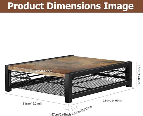 KLM Coffee Pod Holder for Keuring K-Cup,Rustic Brown Counter Storage Organizer with Sliding Drawer,Holds 35 Pods,No Assembly Required. in Saudi Arabia