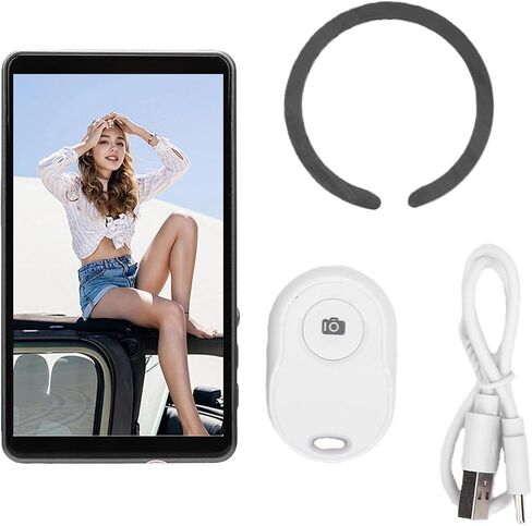 4.02 Inch Vlog Selfie Monitor | 4K 30fps Magnetic Back Camera Screen for Android with 180° Rotation and Wireless Remote in Kuwait