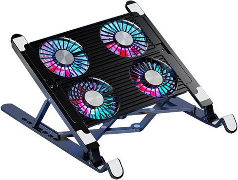 LED Laptop Cooling Pad with Portable Computer, Black Bracket in Kuwait