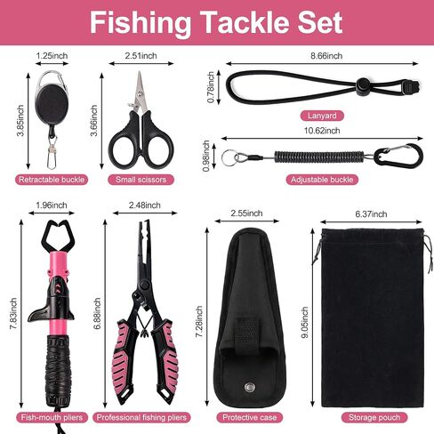 Fishing Tool Kit for Women,Ice Pink in Kuwait