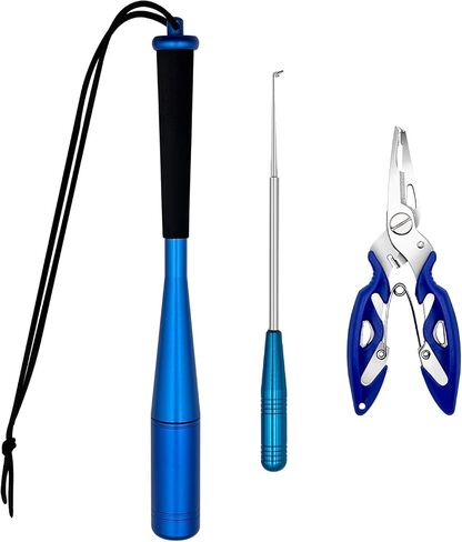 Wonwood_direct Fishing Tool Kit, Fishing Gear with Fish Hook Remover Tool Corrosion-Resistant Fishing Pliers and Fish Stunner Hammer, Stainless Steel Fishing Accessories, for Fishermen in Kuwait