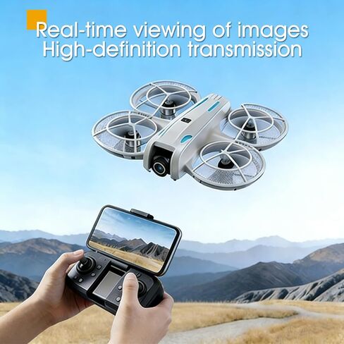 drone with Camera for Adult Beginners,RC Quadcopter featuring Altitude Hold, One-Key Takeoff/Landing, Auto Follow,3-Speed Adjustment,Stunt Roll -Ideal Holiday Gift. in Kuwait