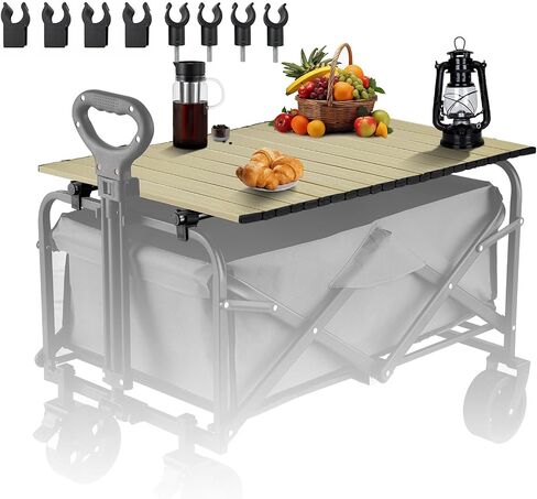 Metal Tabletop Board for Wagons Cart,Foldable Table 34"×21" in Kuwait