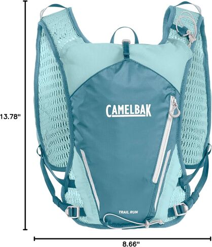 CamelBak Womenâ€™s Trail Run Hydration Vest with 34oz Capacity, Lightweight Breathable Design and Storage for Trail Running and Training, Adriatic Blue 2.0 in Kuwait