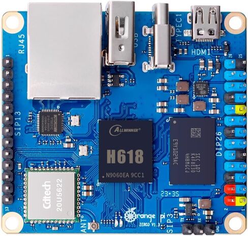 Orange Pi Zero 3 1GB/1.5GB/2GB/4GB LPDDR4 Allwinner H618 4-Core 64 Bit Single Board Computer, Support WiFi 5.0/Bluetooth 5.0, Development Board Run Linux/Debian/Ubuntu/Android (4GB) in Saudi Arabia
