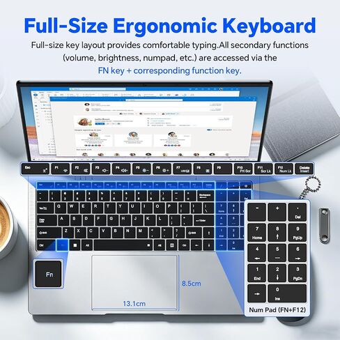 EYY 2026 Laptop Computer, 15.6" Laptops with Office 2024, Intel Pentium 4425Y Processor, 4GB RAM 128GB SSD, FHD IPS Display, Win 11 pro, WiFi 5, BT 5.0, HDMI, USB 3.0, Notebook for Business, Student in Saudi Arabia