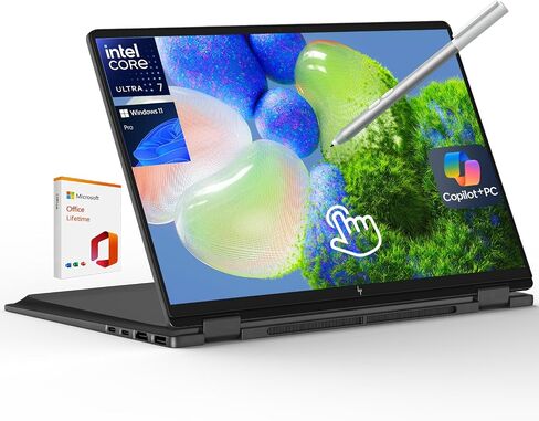 HP OmniBook X Flip 2-in-1 16" 2K Touchscreen Laptop,Intel Ultra 7,Arc 140V in Kuwait