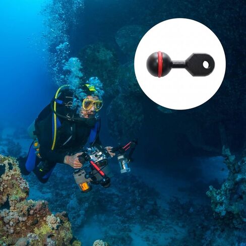 Underwater Camera Arm Mount with Ball Joint Ends Aluminum Alloy Anti Finish Firm Positioning Suitable for cave Diving Travel Student Learning, L, 9 Inch YS Arm in Kuwait