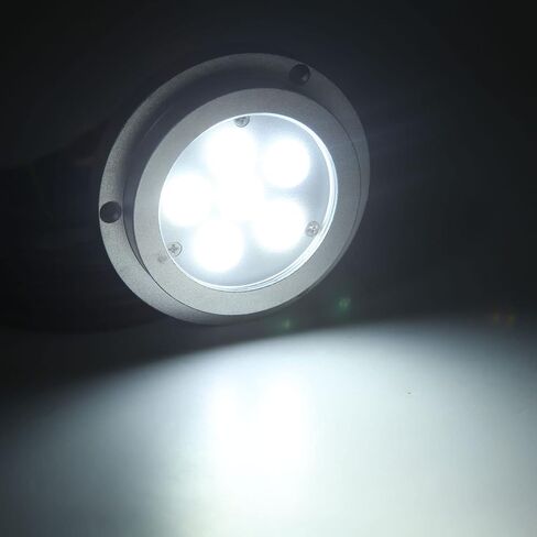 Keenso Boat Underwater Light 316 Stainless Steel Marine Underwater Light 12V 24VDC IP68 6 LED RGBW 3.8in for Yachts Ships Motorboats Pool Fountain Lighting in Kuwait