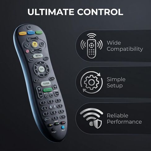 Universal S30-S1B Remote for AT&T Television and TV Box Devices, Simple Setup Remote Control Offering Reliable Performance and Wide Compatibility in Kuwait