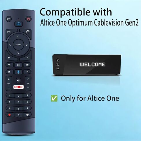 Replacement Voice Remote Control for Altice One Optimum Cablevision Gen2 in Kuwait