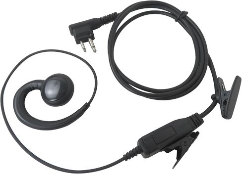 New PTT Mic Swivel Earpiece for Motorola Radio Bearcom Radios BC10, BC20, BC90, BC95, BC120, BC130 in Kuwait