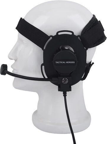 Under-Helmet Single-Ear Bowman-Style Headset & K1 Plug Civilian U94 PTT Kit in Kuwait