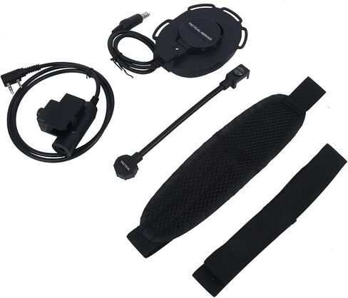 Under-Helmet Single-Ear Bowman-Style Headset & K1 Plug Civilian U94 PTT Kit in Kuwait