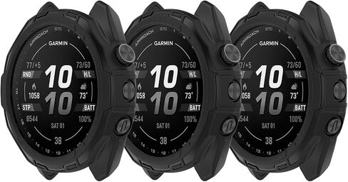 Protective Case Cover Intended for Garmin Approach S70 Case Protector TPU Anti-Scratch Shock-Proof Bumper Frame Flexible Protective Shell Watch Cover Intended for Garmin Approach S70 in Kuwait