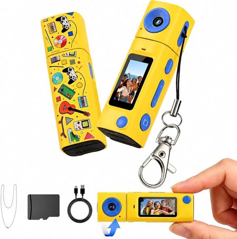 Mini Keychain Digital Camera, Y2K Retro Pocket Digicam in Saudi Arabia