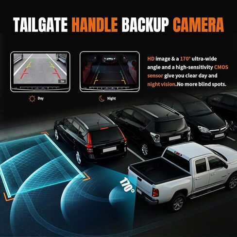 LCWRGS Tailgate Handle Backup Camera & Bezel Trim with Lock Cylinder Kit in Kuwait