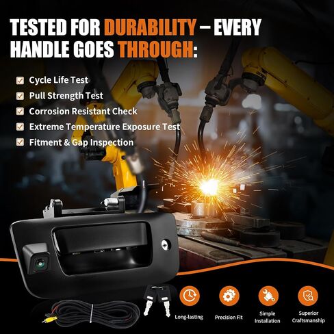 LCWRGS Tailgate Handle Backup Camera & Bezel Trim with Lock Cylinder Kit in Kuwait