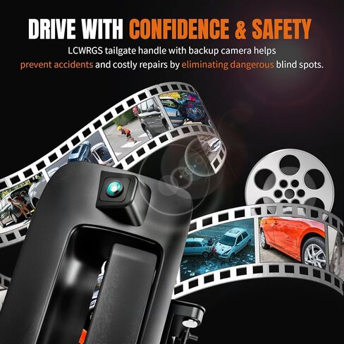 LCWRGS Tailgate Handle Backup Camera & Bezel Trim with Lock Cylinder Kit in Kuwait