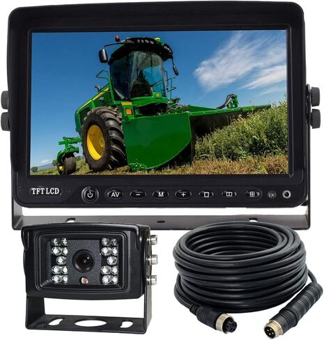 Wired 9" Reverse Rear View Backup Camera System with TVS Surge Protector in Kuwait