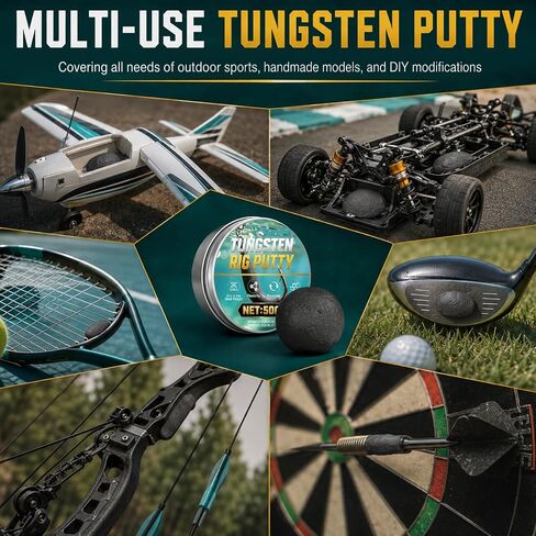 Tungsten Putty Weight, Moldable High Sticky and No Peeling Off, 50G in Saudi Arabia