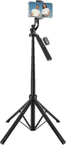 4-Leg Phone Tripod, 71-inch Selfie Stick for iPhone & Android in Kuwait