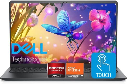 Dell Inspiron 15.6" FHD Touchscreen Laptop, 32GB RAM, 1TB SSD, Speed 8-Core AMD Ryzen 7 7730U (Outperforms Intel i7-1255U in Multitasking), Windows 11 Pro, Long Battery Life, w/WOWPC Recovery USB in Kuwait