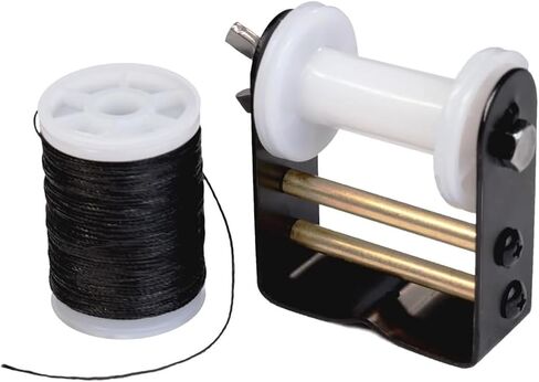Archery Bowstring Serving Thread and Bowstring Serving Jig Set Archery Nylon String Maintenance Accessories for Tying Peep Sight for Compound Bow Recurve Bow Black in Saudi Arabia